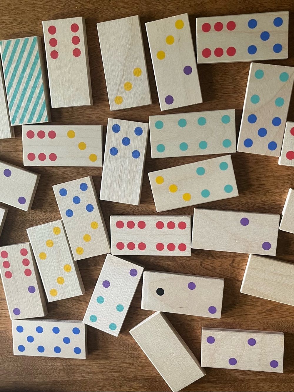 LATTJO Wooden Domino Game with box